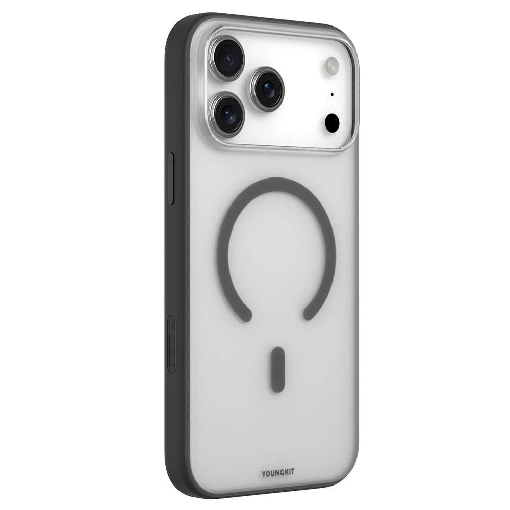 Apple iPhone 17 Pro Max Kılıf M-safe Şarj Özellikli Youngkit Clear Serisi Kapak Şeffaf