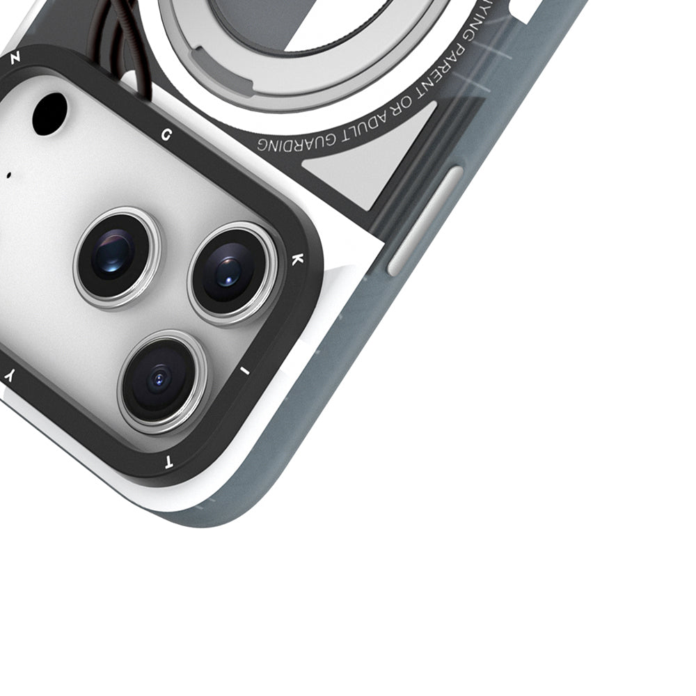 Apple iPhone 17 Pro Max Kılıf M-safe Şarj Özellikli Youngkit Starship Serisi Kapak Siyah