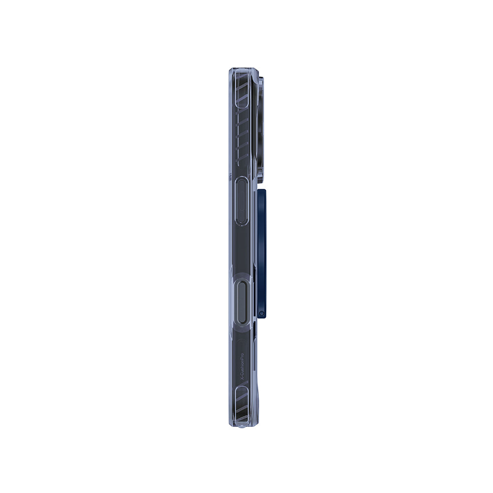 Apple iPhone 17 Pro Max Kılıf M-safe Şarj Özellikli Yüzük Standlı Amazingthing Titan Pro Serisi Kapak Mavi