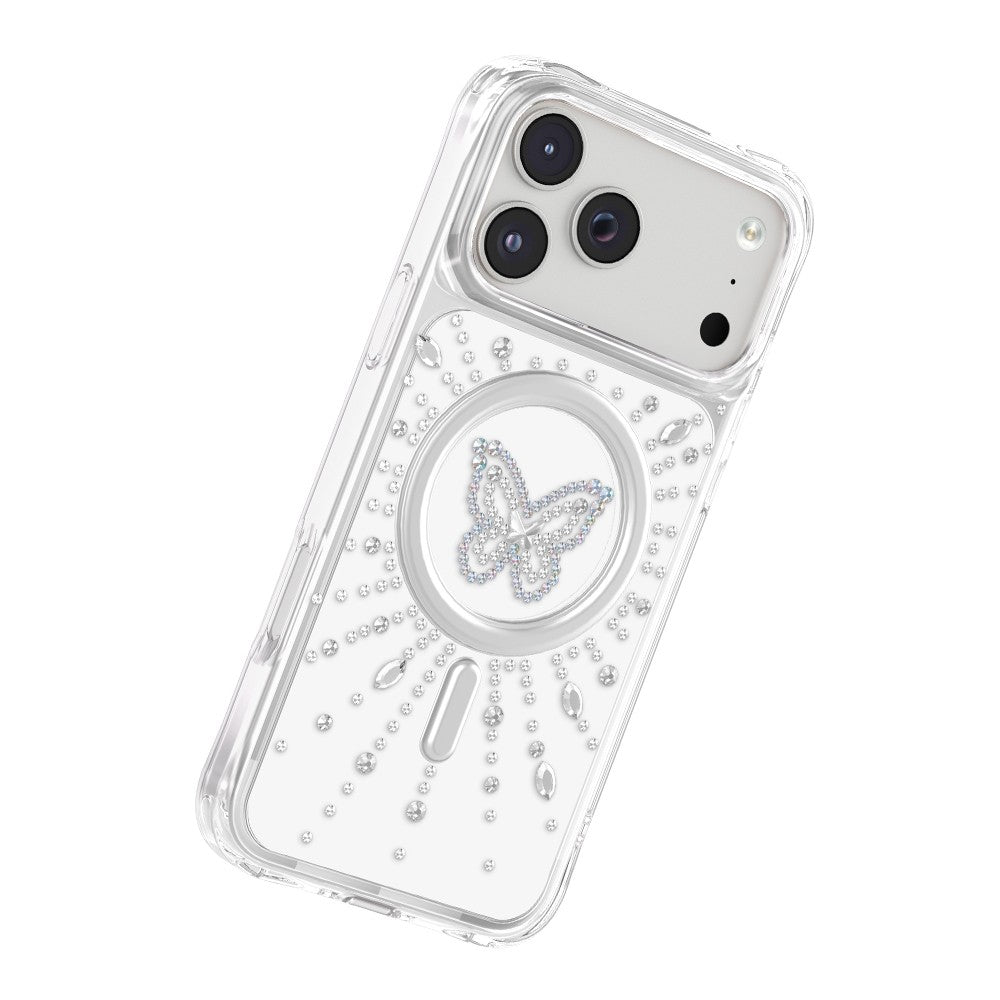 Apple iPhone 17 Pro Max Kılıf M-Safe Şarj Özellikli Zore Paris Mova Sert PC Kapak