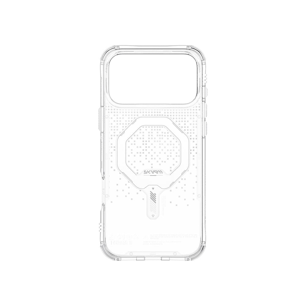 Apple iPhone 17 Pro Max Kılıf Skinarma M-Safe Şarj Özellikli IML Baskılı Holografik MYST Kapak Colorful