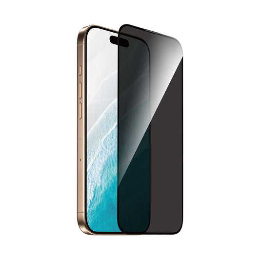Apple iPhone 17 Pro Max Wiwu GT-027 Zero Curved Privacy Parmak İzi Bırakmayan Temperli Cam Ekran Koruyucu Siyah