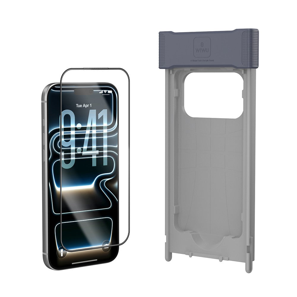 Apple iPhone 17 Pro Max Wiwu GT-032 Glass Ultra Serisi 3D Polarize Ekran Koruyucu Cam + Kolay Uygulama Aparatı