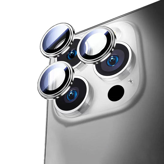 Apple iPhone 17 Pro Max Wiwu Lens Guard Metal Kamera Lens Koruyucu Gümüş