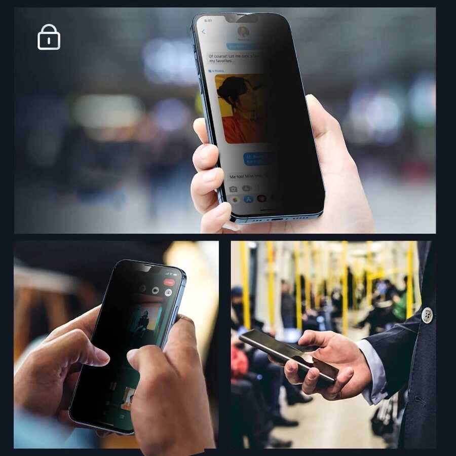 Apple iPhone 17E Hayalet Ekran Koruyucu Davin Privacy Seramik Ekran Filmi