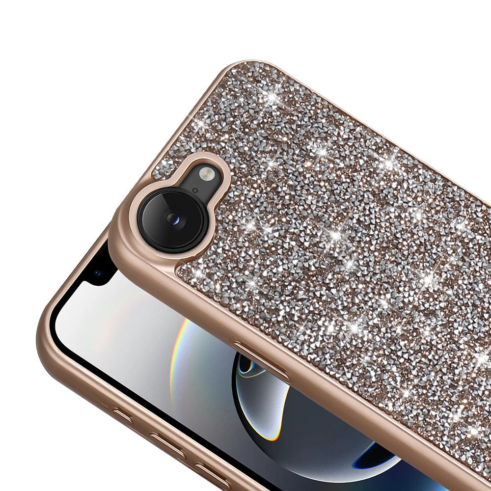 Apple iPhone 17E Kılıf Parlak Taşlı Tasarım Zore Pırlanta Kapak