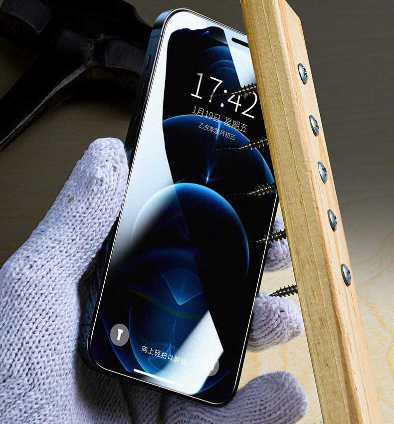 Apple iPhone 17E Zore Fit Hard Mat Privacy Cam Ekran Koruyucu