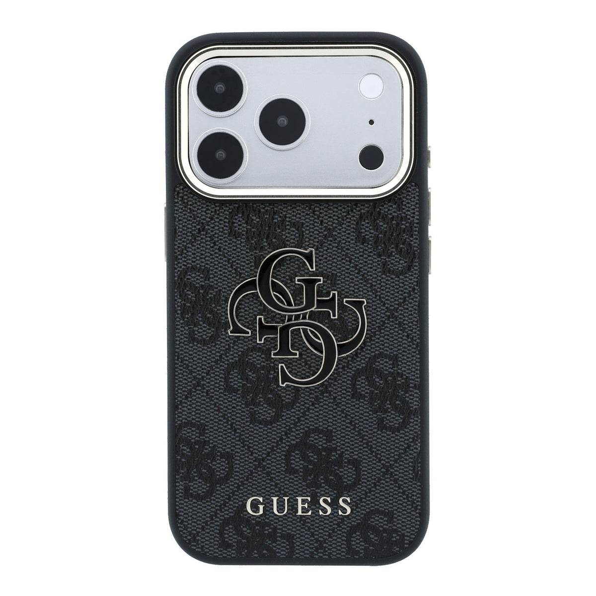 Apple iPhone 18 Pro Kılıf Guess Orjinal Lisanslı 4G Büyük Resin Logolu PU Kapak