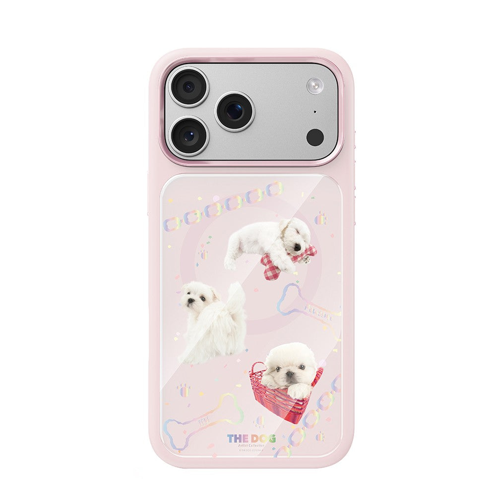 Apple iPhone 18 Pro Kılıf M-safe Şarj Özellikli 3D Baskılı Tasarım Mutural The Dog Serisi Kapak