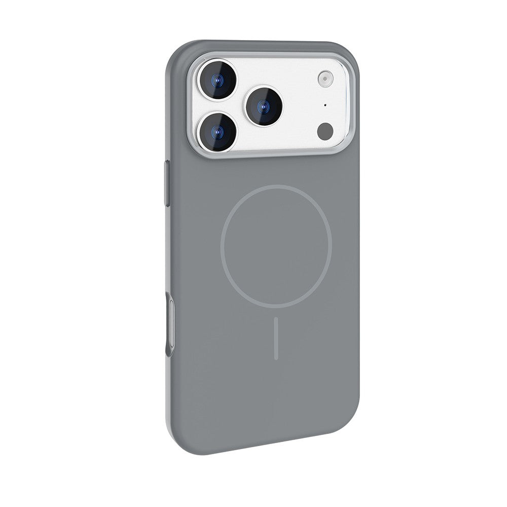 Apple iPhone 18 Pro Kılıf M-Safe Şarj Özellikli Metal Kamera Çerçeveli Zore Edi Silikon Kapak