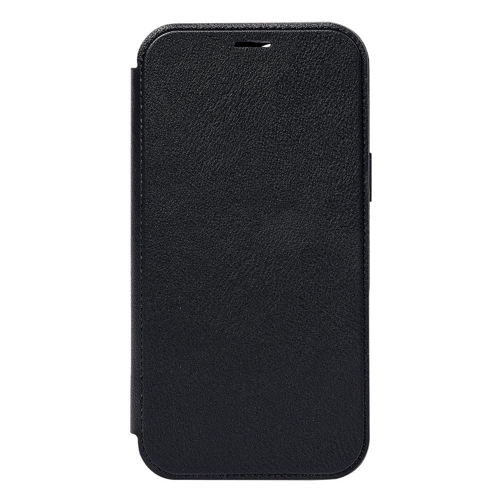 Apple iPhone 18 Pro Kılıf M-safe Şarj Özellikli Vegan Deri Tasarımlı Şeffaf Arka Yüzey Kartlıklı Raptic Urban Folio Serisi Kapak