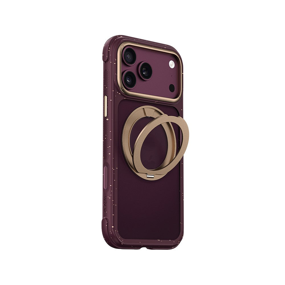 Apple iPhone 18 Pro Kılıf M-safe Şarj Özellikli Wiwu AA-203 AeroArmor Ultra Serisi Airbag Tasarımlı Standlı Kapak