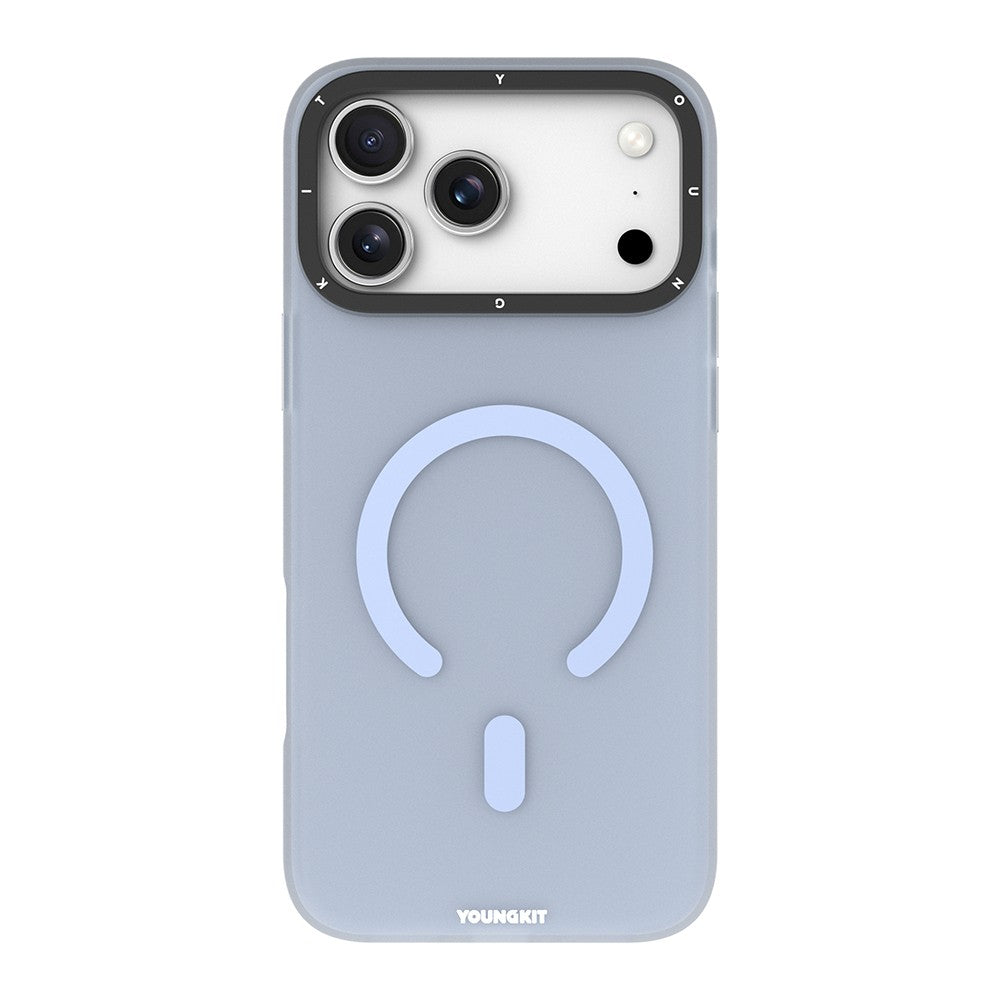 Apple iPhone 18 Pro Kılıf M-safe Şarj Özellikli Youngkit Hidden Sand Serisi Kapak