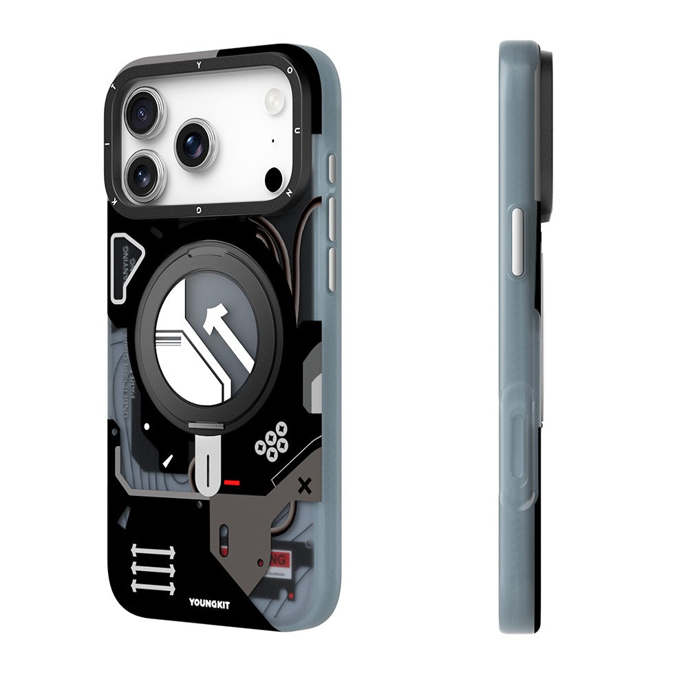 Apple iPhone 18 Pro Kılıf M-safe Şarj Özellikli Youngkit Starship Serisi Kapak
