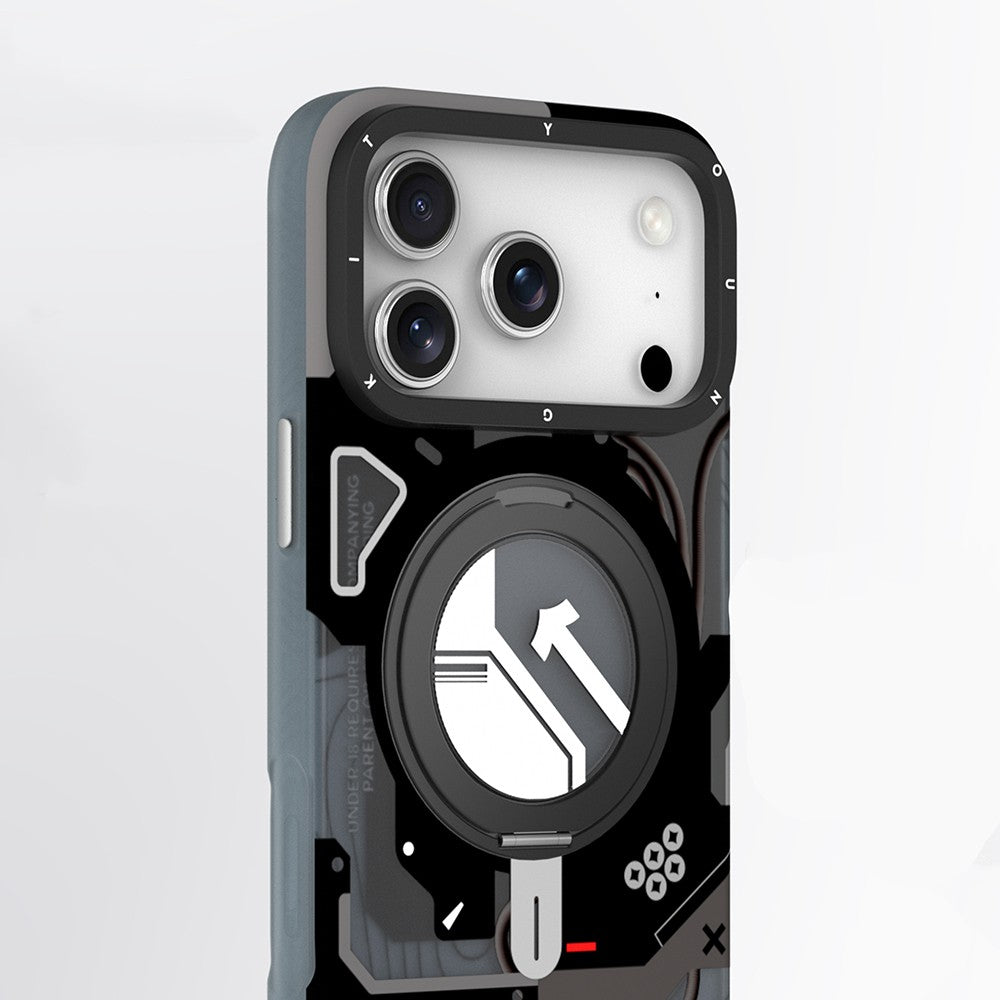 Apple iPhone 18 Pro Kılıf M-safe Şarj Özellikli Youngkit Starship Serisi Kapak