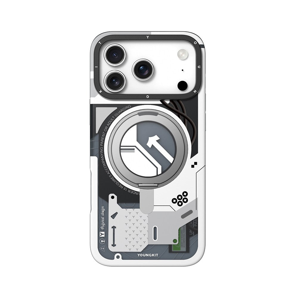 Apple iPhone 18 Pro Kılıf M-safe Şarj Özellikli Youngkit Starship Serisi Kapak