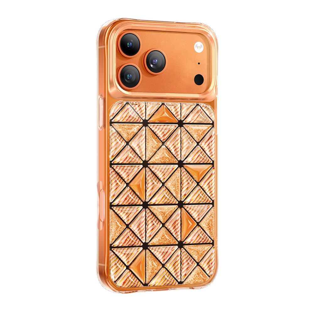 Apple iPhone 18 Pro Max Kılıf 3D Buz Blok Desenli Zore Paris Kairo TPU Kapak