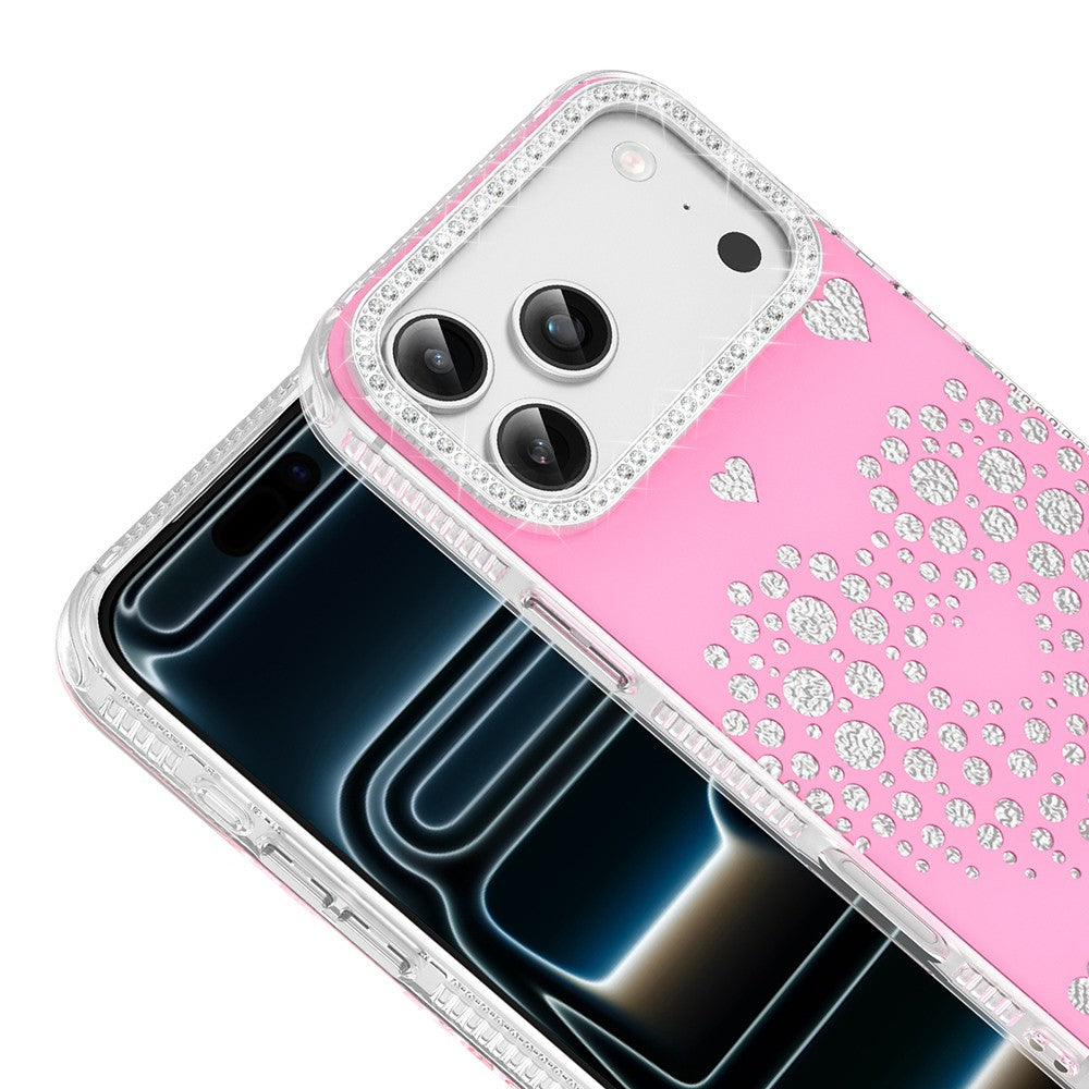 Apple iPhone 18 Pro Max Kılıf Damla Taşlı Zore Rivas Sert PC Kapak