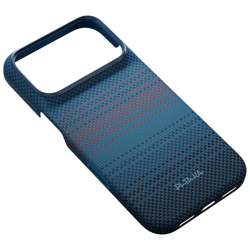 Apple iPhone 18 Pro Max Kılıf M-safe Şarj Özellikli Aramid Karbon Fiber Pitaka Moonrise 2.0 Nights Serisi Kapak