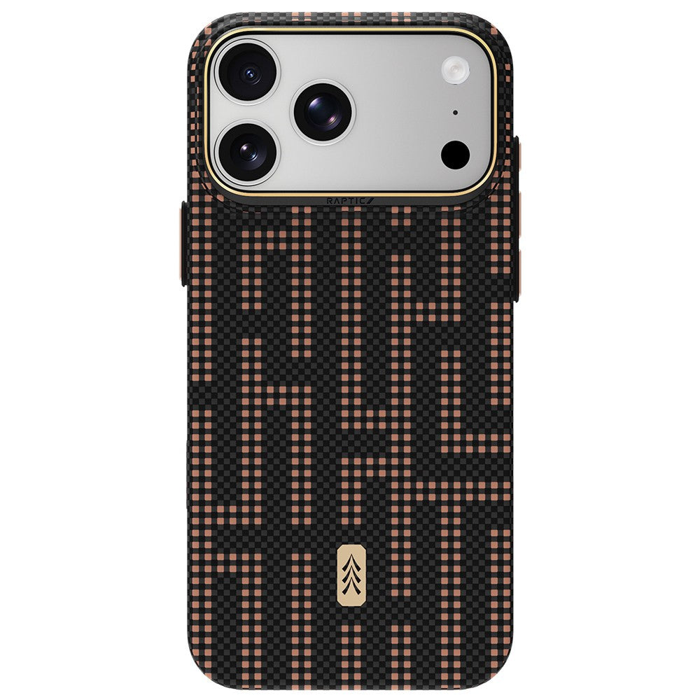 Apple iPhone 18 Pro Max Kılıf M-safe Şarj Özellikli Raptic Aramid Skin Serisi Karbon Kapak