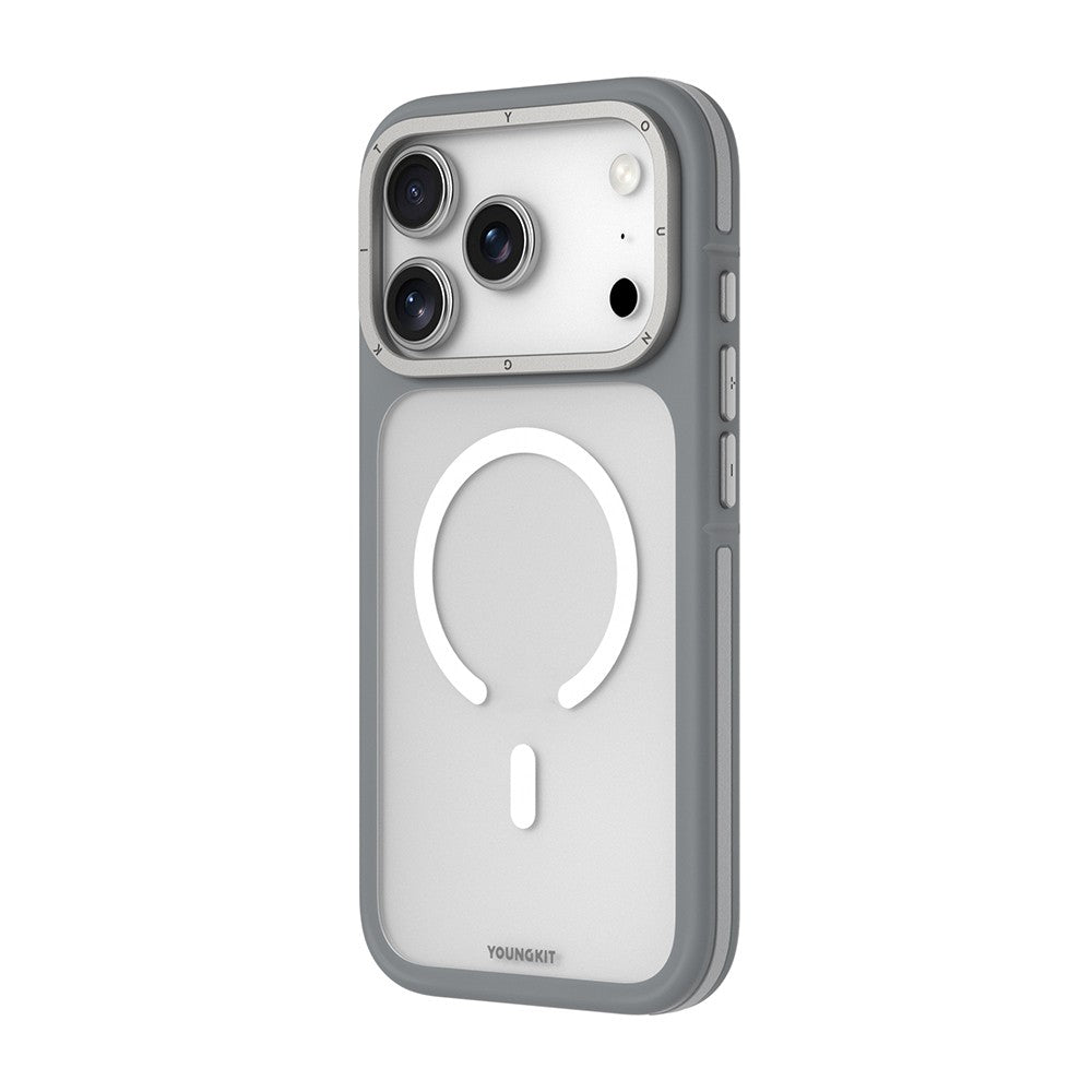 Apple iPhone 18 Pro Max Kılıf M-safe Şarj Özellikli Youngkit Rock Sand Serisi Kapak