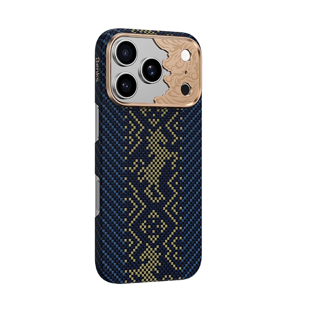Apple iPhone 18 Pro Max Kılıf M-safe Şarj Özellikli Yükseltilmiş Kamera Çerçeveli Benks ArmorAir Knight Serisi C1 Kevlar Kapak