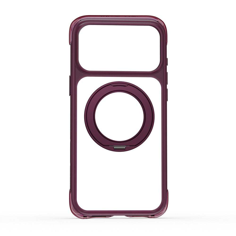 Apple iPhone 18 Pro Max Kılıf Wiwu AG-203 AeroGuard Ultra Serisi M-safe Şarj Özellikli Airbag Tasarımlı Standlı Kapak