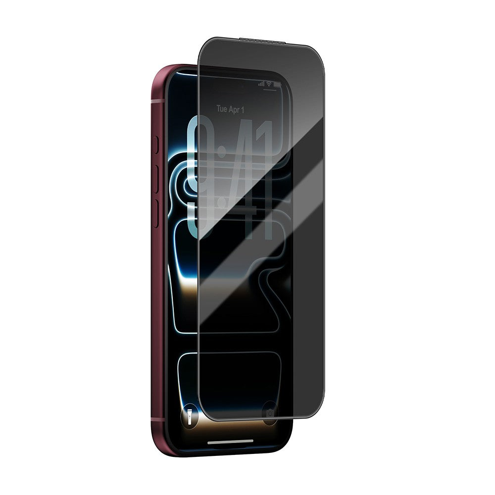 Apple iPhone 18 Pro Wiwu GT-034 Glass Ultra Privacy Serisi 3D Hayalet Ekran Koruyucu Cam + Kolay Uygulama Aparatı