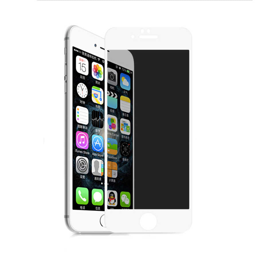 Apple iPhone 6 Davin 5D Privacy Cam Ekran Koruyucu