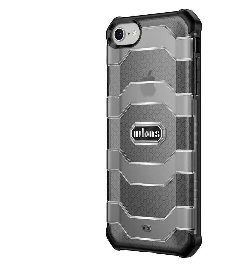 Apple iPhone 8 Kılıf Wlons Mit Kapak Siyah