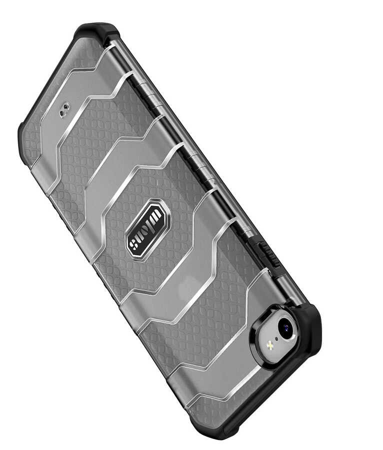 Apple iPhone 8 Kılıf Wlons Mit Kapak Siyah