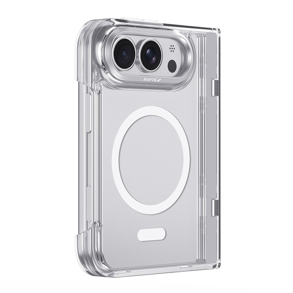 Apple iPhone Duo Kılıf M-Safe Şarj Özellikli Raptic Air Clear Serisi Airbagli Kapak