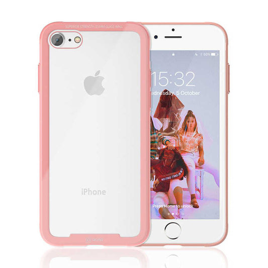 Apple iPhone SE 2020 Kılıf Roar Glassoul Airframe Kapak Rose Gold