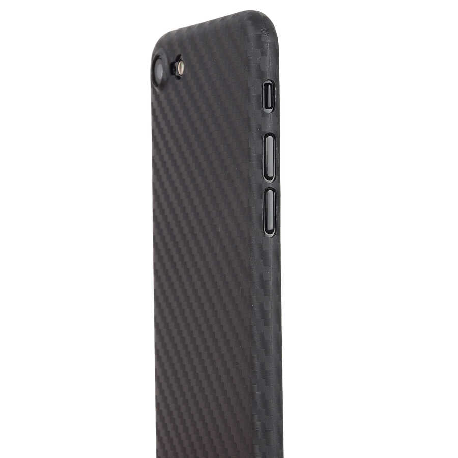 Apple iPhone SE 2020 Kılıf Wiwu Skin Carbon PP Kapak Siyah