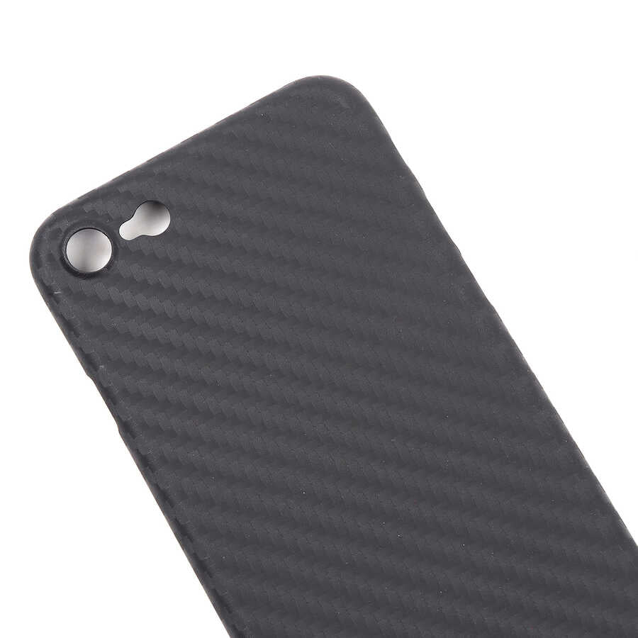 Apple iPhone SE 2020 Kılıf Wiwu Skin Carbon PP Kapak Siyah