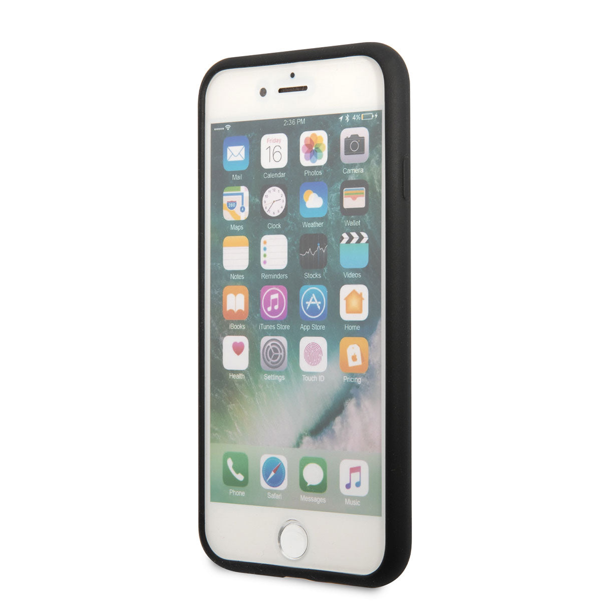 Apple iPhone SE 2022 Kılıf Karl Lagerfeld Silikon Choupette Dizayn Kapak Siyah