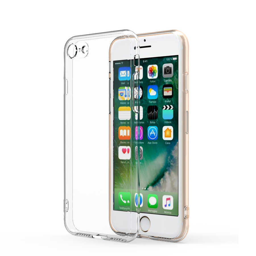 Apple iPhone SE 2022 Kılıf Zore Kamera Korumalı Süper Silikon Kapak