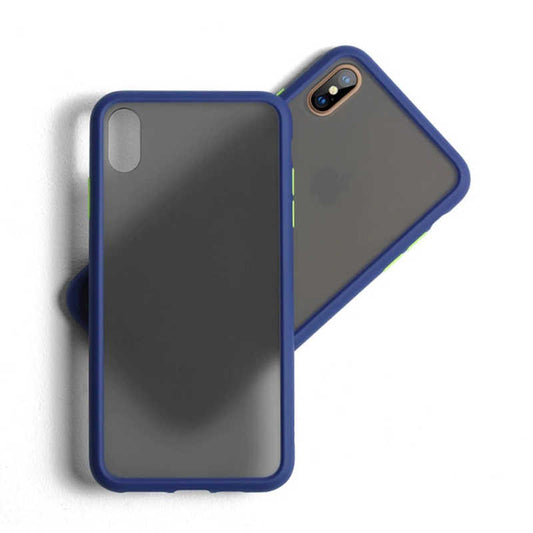 Apple iPhone X Kılıf Benks Magic Smooth Drop Resistance Kapak Mavi