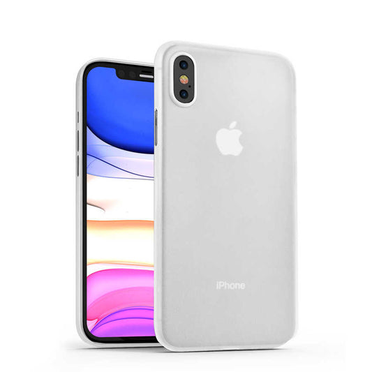 Apple iPhone X Kılıf Wiwu Skin Nano PP Kapak Beyaz