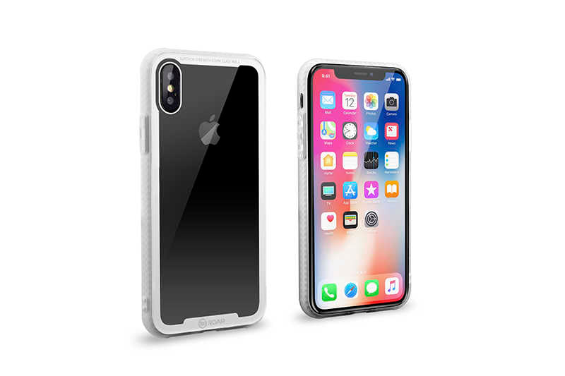 Apple iPhone X Kılıf Roar Glassoul Airframe Kapak Beyaz