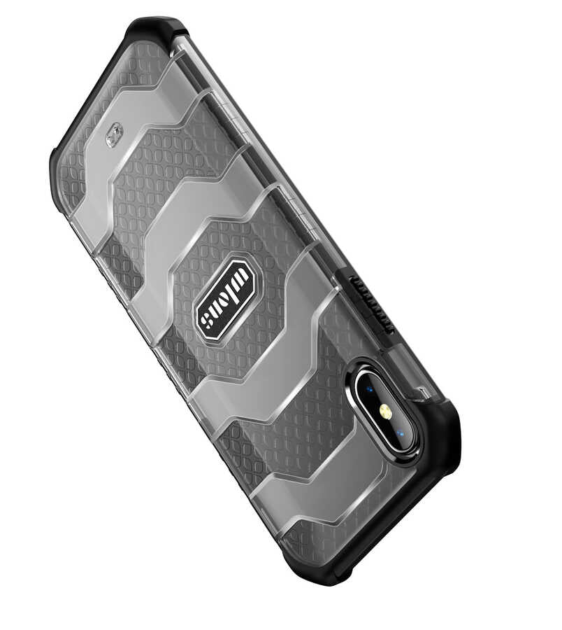 Apple iPhone XS 5.8 Kılıf Wlons Mit Kapak Siyah