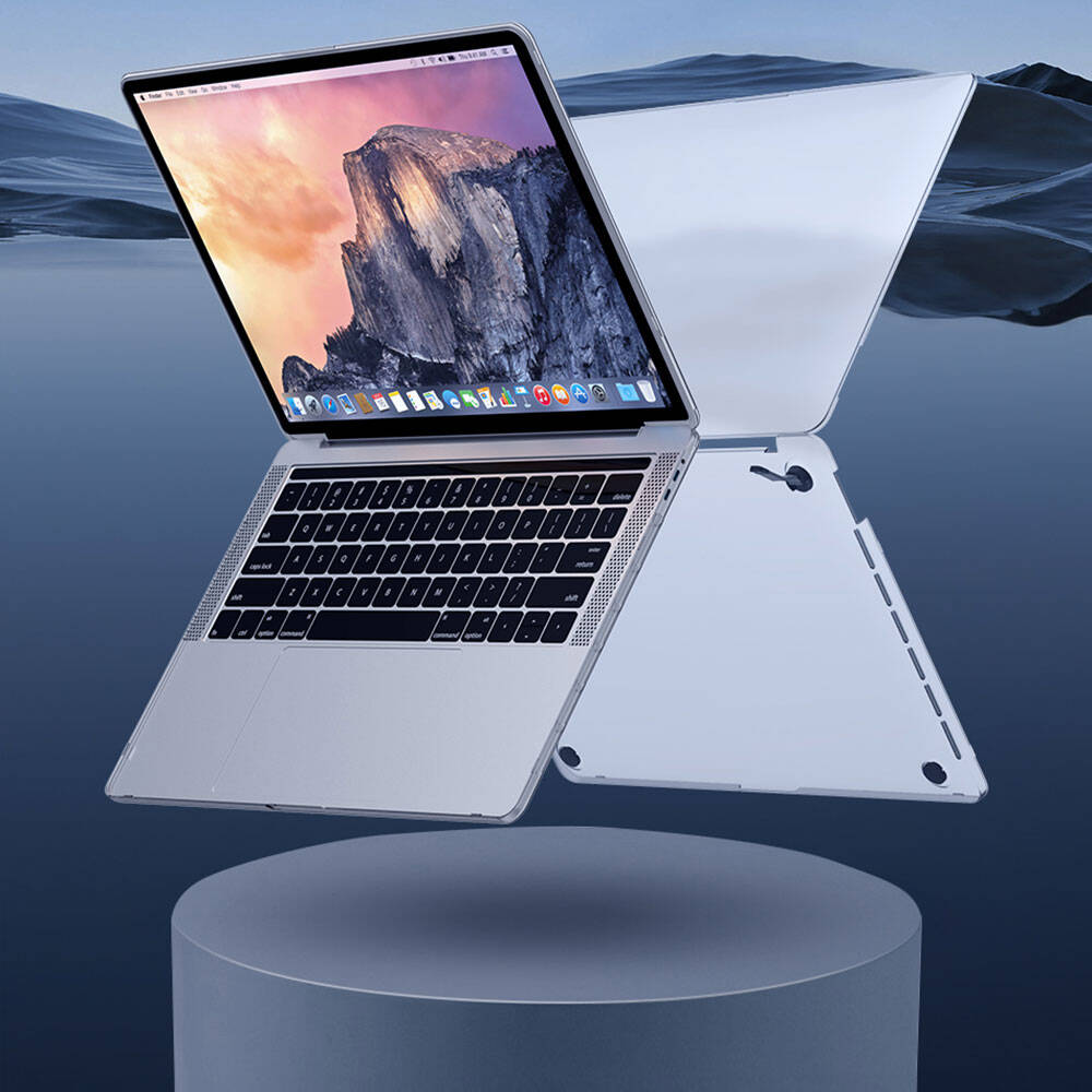 Apple Macbook 13.3" Air 2020 Wiwu Macbook iShield Standlı Shield Kapak Beyaz