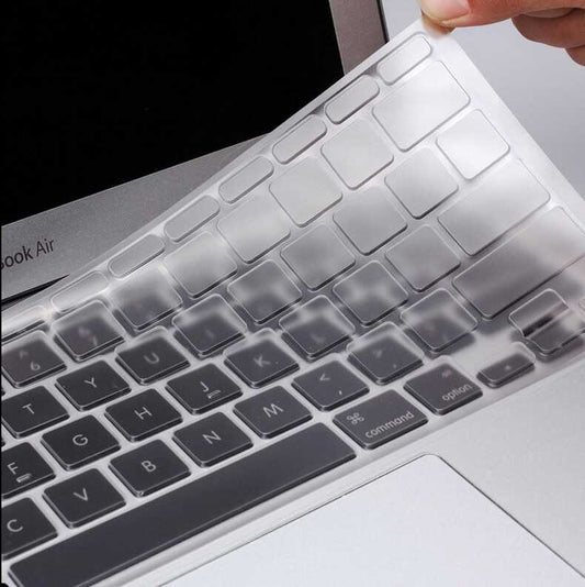 Apple Macbook 13.3' Air A1932 Zore Klavye Koruyucu Şeffaf Silikon Ped