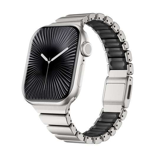 Apple Watch 10 42mm Zore KRD-149 Metal Silikon Kordon