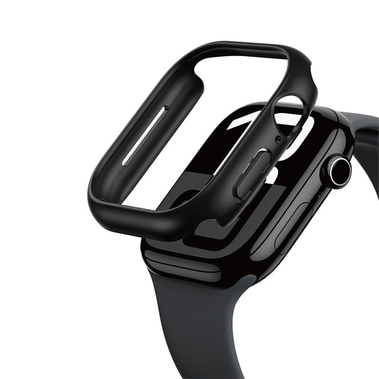 Apple Watch 10 46mm Amazingthing Radix Minimal FrameLite Sert PC Kasa Koruyucu Siyah
