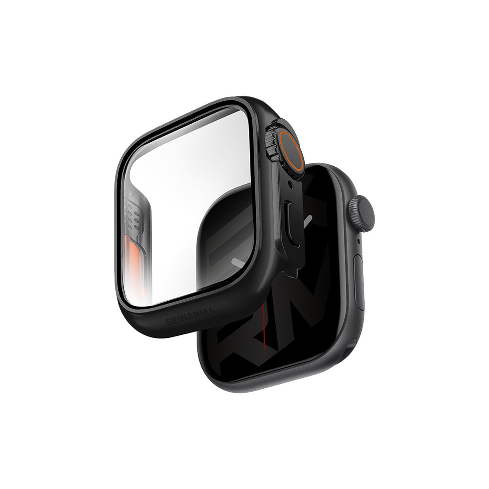 Apple Watch 10 46mm Skinarma Gado Pro Dijital Taç Korumalı Kasa ve Ekran Koruyucu