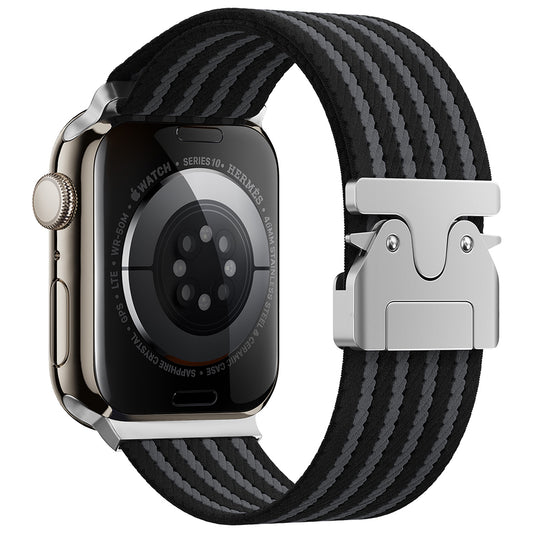 Apple Watch 10 46mm Zore KRD-133 Naylon Kumaş Hasır Örgülü Kordon