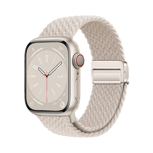 Apple Watch 10 46mm Zore KRD-134 Örgü Tasarımlı Hasır Kordon Strap Kayış