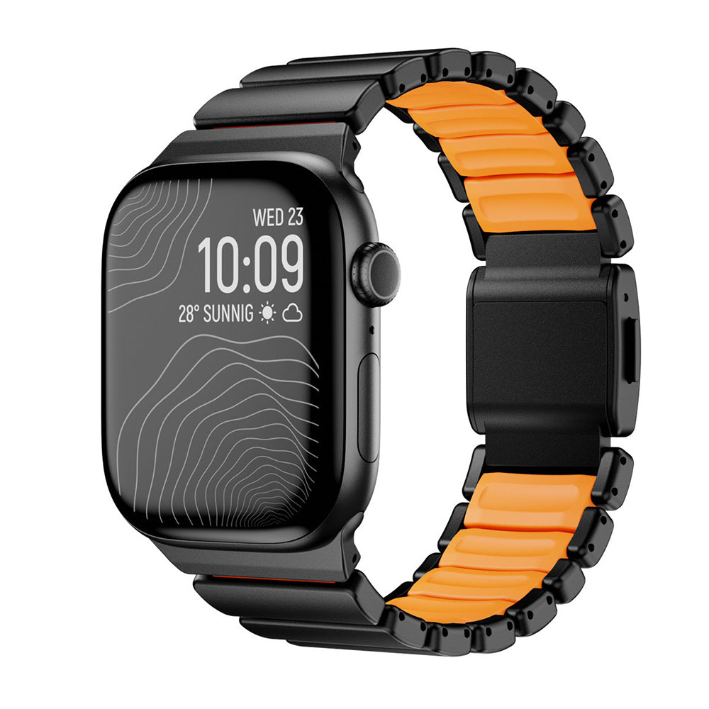 Apple Watch 10 46mm Zore KRD-151 Metal Silikon Kordon