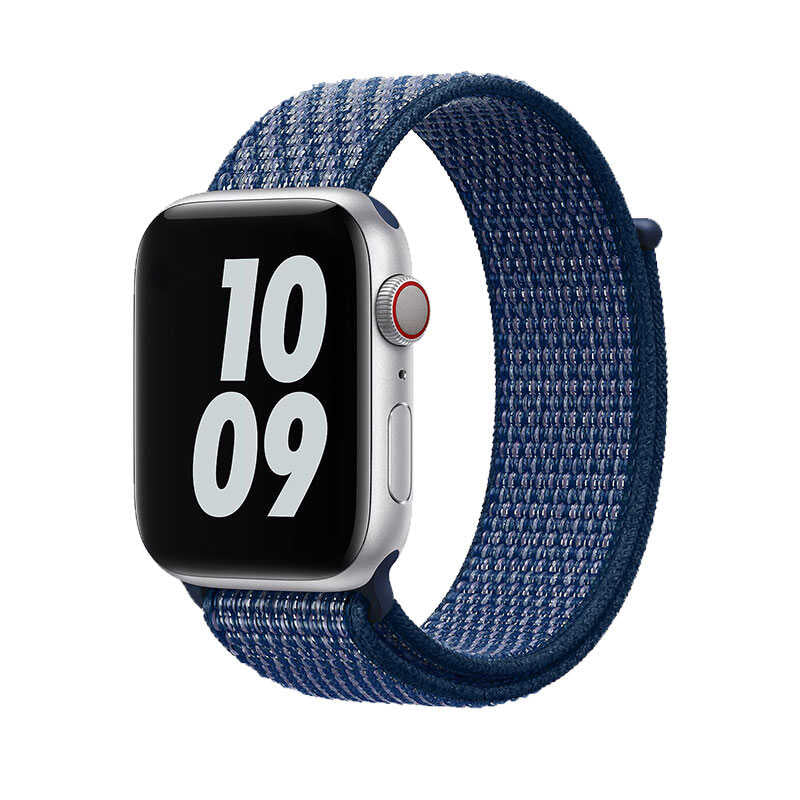 Apple Watch 38mm Wiwu Sport Loop Hasır Kordon Beyaz